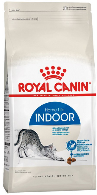 로얄캐닌 고양이사료 인도어 건식 4kg 변 냄새 감소 +사은품 습식파우치1개 증정, 1개, 닭+오리