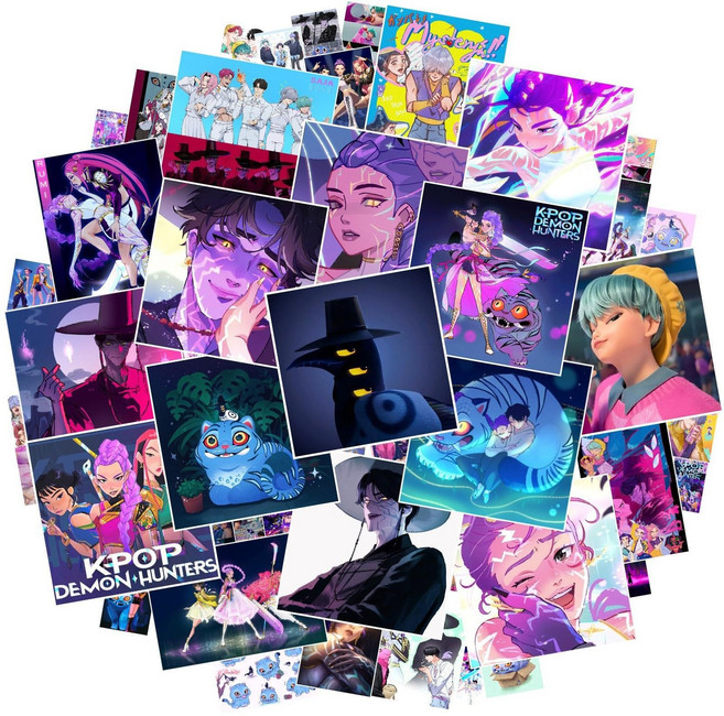 2026 NEW 케데헌 케이팝 데몬 헌터스 스티커 굿즈 대용량, 52개, 단일