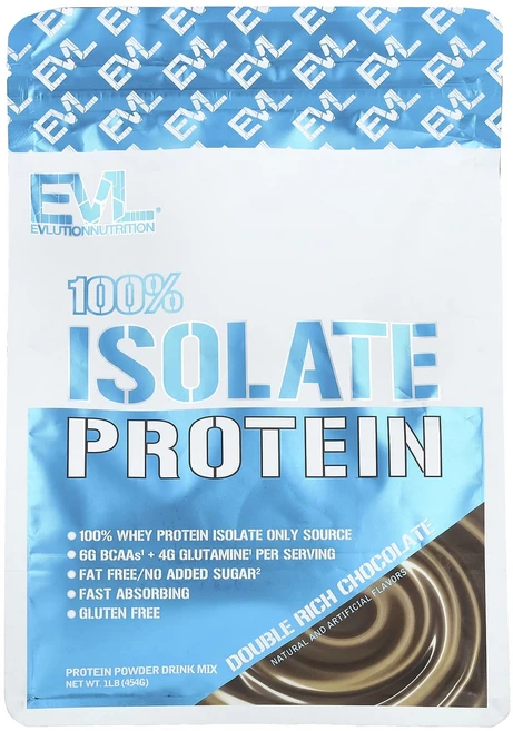 특별한효과 EVLution Nutrition 100% Isolate Protein Double Rich Chocolate 1 lb (454 g) 곧일시품절됩니다, EVLutionNutrition100IsolatePro, 454g, 1개 - 쿠팡