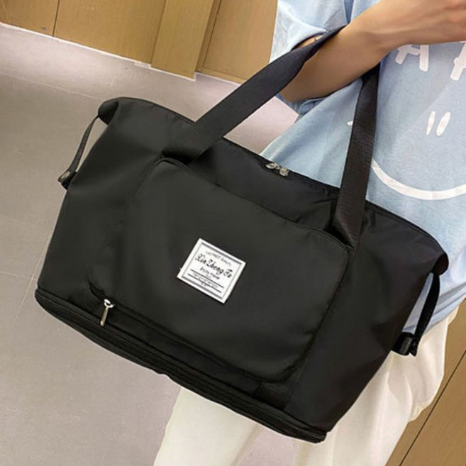 1+1 2단 확장형 파스텔 보스턴백 대용량 캐리어 결합 여행가방