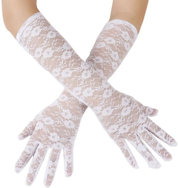 오페라 프롬스 여성 및 소녀 선물과 호환되는 여성 레이스 글러브 레이디 롱 글러브