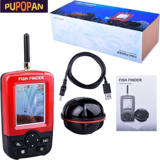 신형 스마트 무선 어군탐지기 휴대용 소나 낚시 에코 사운더 감지기 액세스, D Russian