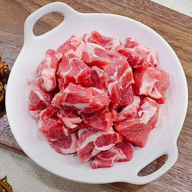 [당일출고] 한돈 삼겹살 목살 벌집삼겹살 꽃삼겹살 돼지껍데기 돼지등심 앞다리살 뒷다리살 목살 오겹살, 1개, 한돈 목살 (찌개용) 300g