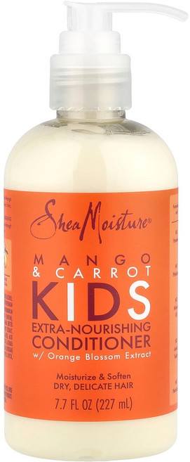 시어모이스처 어린이용 영양 컨디셔너 건조 가는 모발용 망고 캐롯 227ml SMT-90501, 1개
