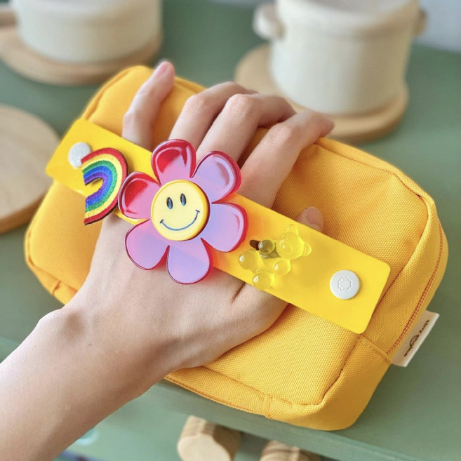 원라인 유아 어린이 킥보드가방 장신구, 레드팝콘(가방장식), 1개