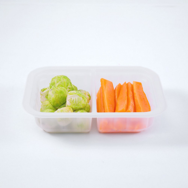 로파호 진공포장기 IVP-1131 식품용기 탑필름 이지필름 진공포장비닐, 05.식품용기 0.5L 2칸 50개