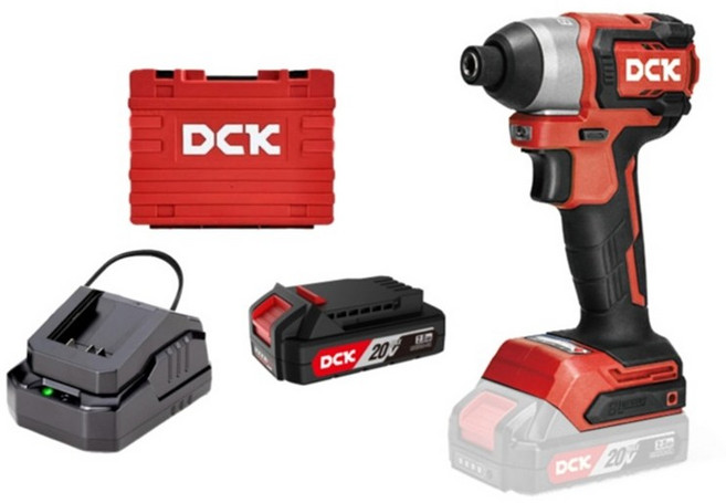 DCK 20V 임팩드릴 드라이버 KDPL165 배터리 충전기 세트 전동 임팩트 충전, 1개