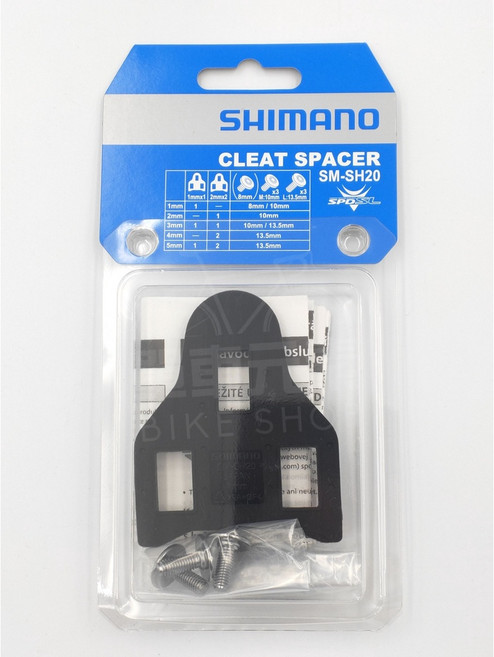 SHIMANO SM-SH20 SPD-SL 自行車卡鞋墊片, 1個