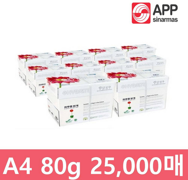 엑소 하이브라이트 A4 복사용지(A4용지) 80g 2500매 10BOX, 상세 설명 참조