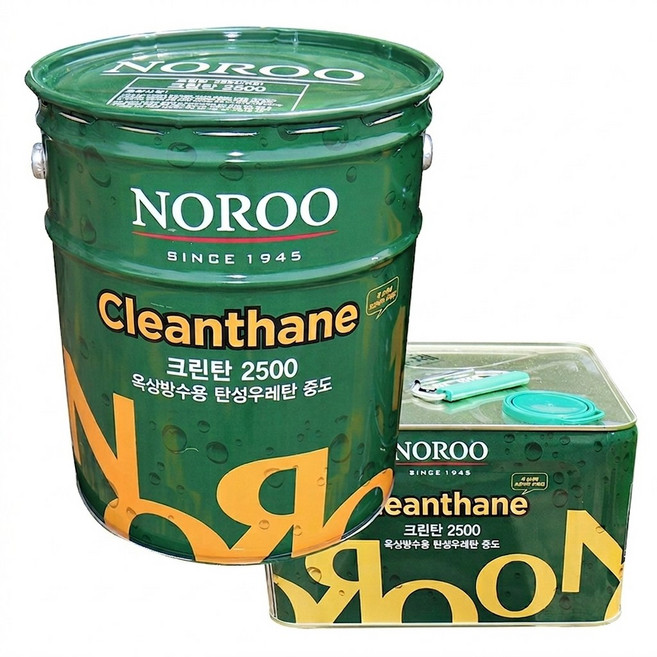 [나우케미칼] 노루페인트 옥상방수 우레탄페인트 크린탄 뉴싱글탄, 회색, 20kg, 1개