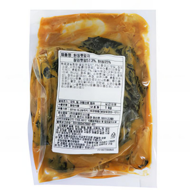 이음 깻잎절임(된장), 1개, 1kg