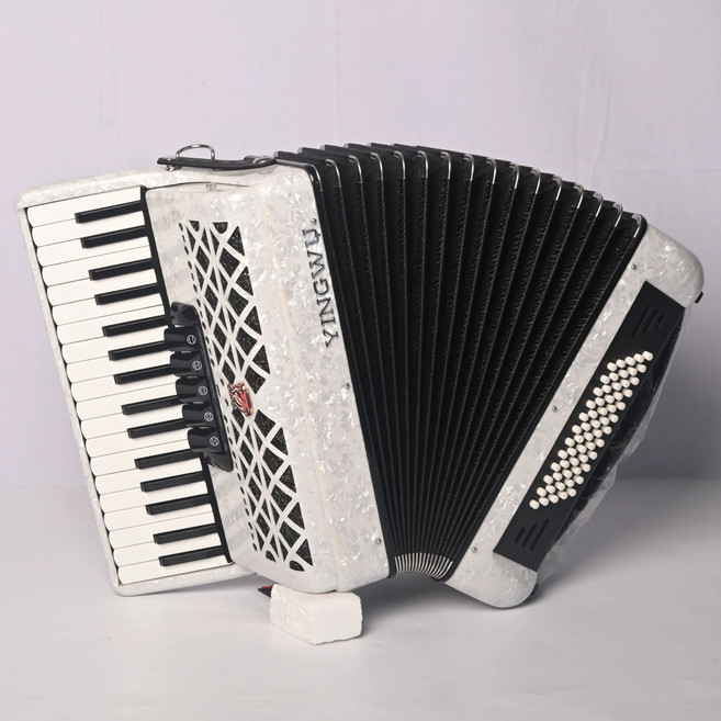 아코디언끈 스트랩 베이스 멜빵, 1개, 펄화이트 60베이스 YW823+패키지, 기본 모델명/품번