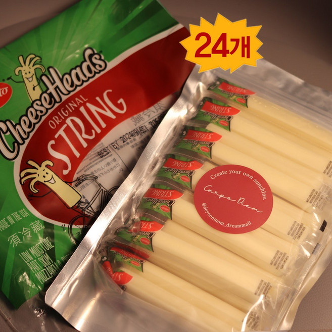 코스트코 찢어먹는 사푸토 스트링 치즈 (아이스박스+얼음), 28g, 24개