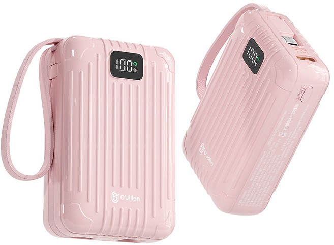 오지렌 고속충전 대용량 보조배터리 20000mAh, 핑크, OJ850D