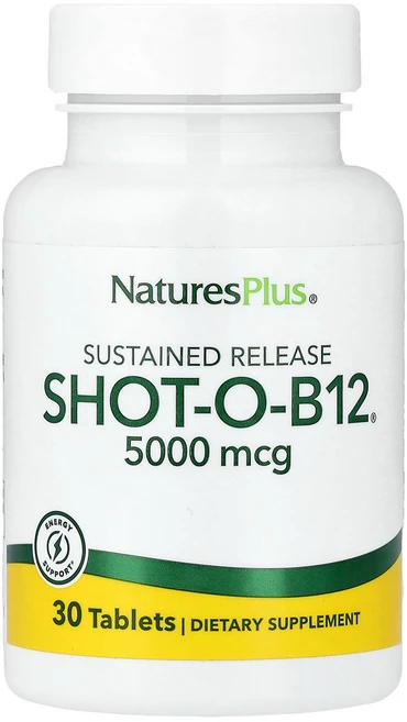 NaturesPlus 네이처스플러스 비타민B12 5000mcg 30 태블릿 영양제 건강보조식품, NaturesPlus 네이처스플러스 비타민B12 500, 1개, 30정 - 쿠팡