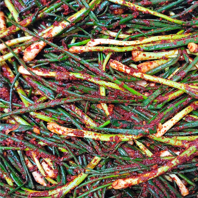 모든재료 100% 국내산 파김치 당일제조 아삭한 감칠맛, 1개, 1kg