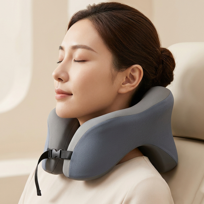 Umji 바른자세 메모리폼 기내용 여행용 낮잠 목베개