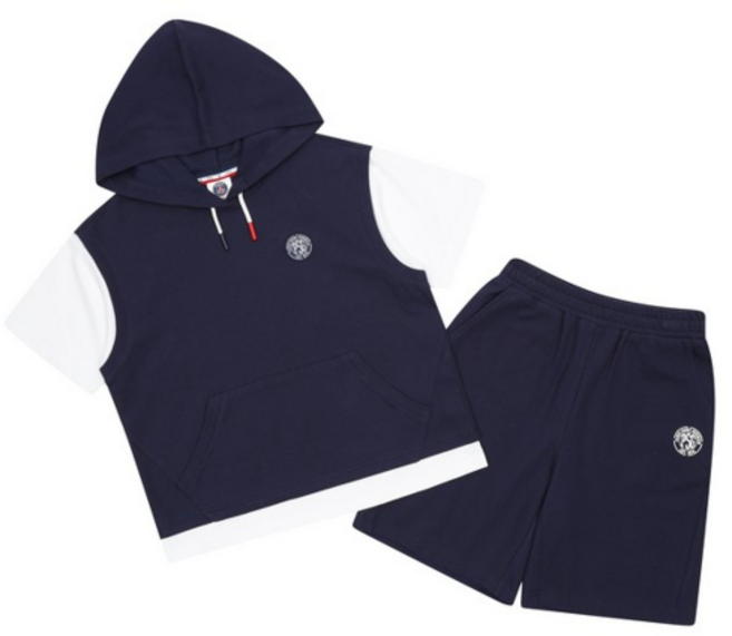 7층 에스핏 주니어 평촌점 여름 상품 PSG 싱글 레이어드 5부 세트 네이비 (SJZ304MKTR75)