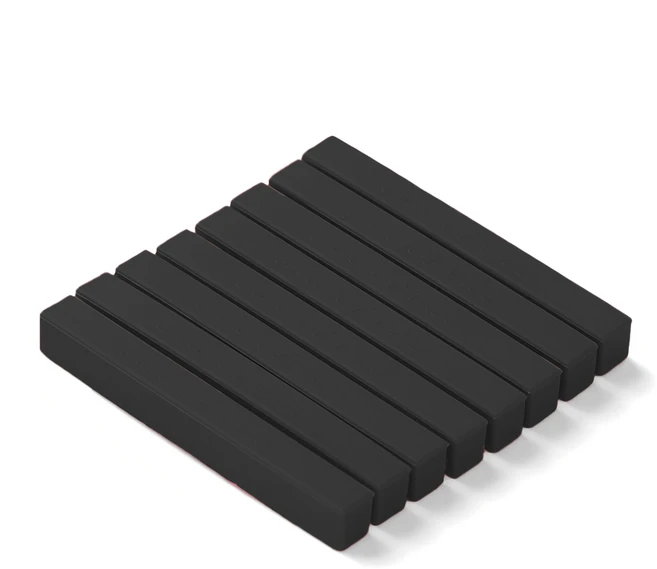 꼬앙뜨로 실리콘 수저 받침, 딤 그레이, 8개