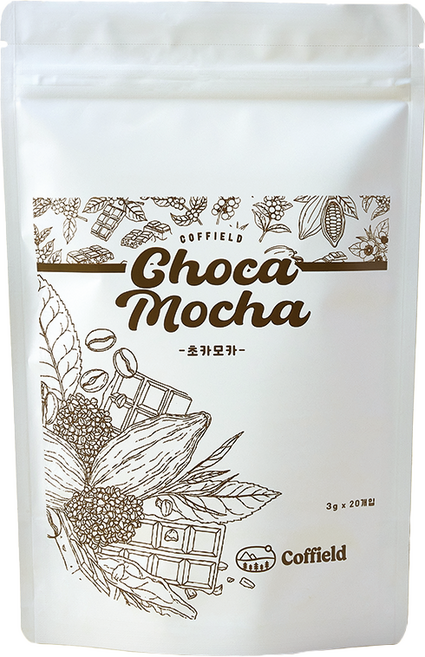 커필드 블렌딩 티 초카모카 티백, 3g, 1개, 20개입