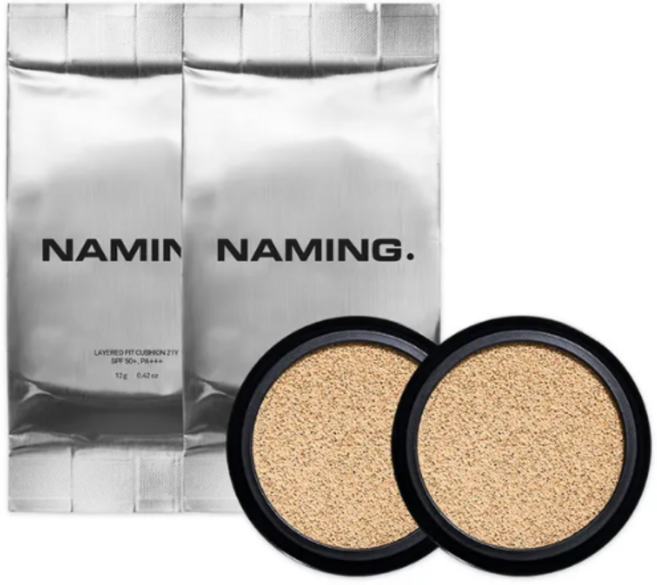 네이밍 레이어드 핏 쿠션 리필, 2개, 21Y