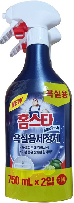 홈스타 맥스프레쉬 욕실용 세정제, 750ml, 12개