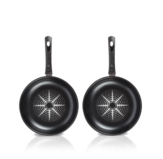 리빙홈시스 국산 다이아몬드 코팅 후라이팬 2종 세트 후라이팬20cm 후라이팬20cm, 1+1 (후라이팬20cm+후라이팬20cm), 1개