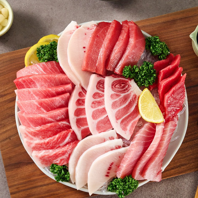 튜나바이브 참치회 세트 1~4번 (2인~6인) 600g~1000g이상 5성급호텔 협합육제거 넉넉한 대용량 유럽인증제품 프리미엄 참다랑어 유일유럽수출 최고급 냉동 참치회, 1개, 4번 스페셜 1kg이상(1010~1100g)