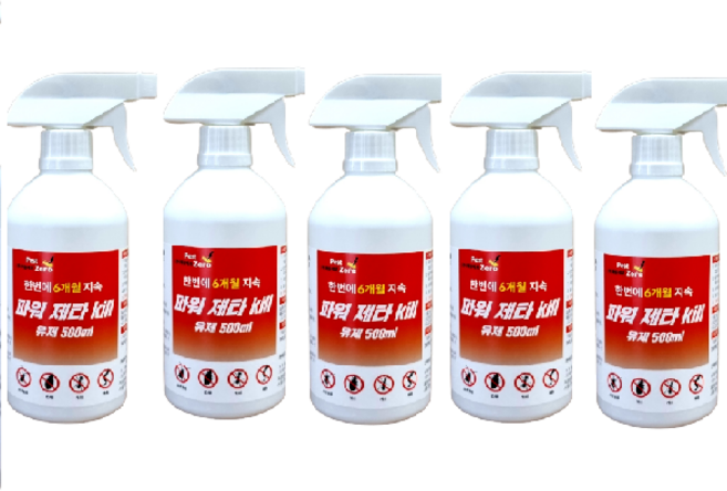 파워제타킬 빈대 노래기 지네 진드기 바퀴 개미 퇴치 제거 제 거미약 빈대살충제 해충 퇴치제 벌레 제거제, 5개, 500ml