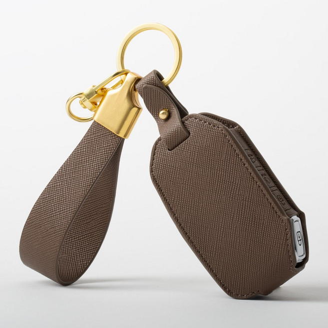 기아 호환 차키케이스 K8 올뉴 K3 쏘렌토 MQ4 K5 DL3 3세대 스포티지QL 카니발 EV6 EV3 신형 전용 차 키링 차키홀더, 마롱초콜렛, 기아D-1(무료각인)