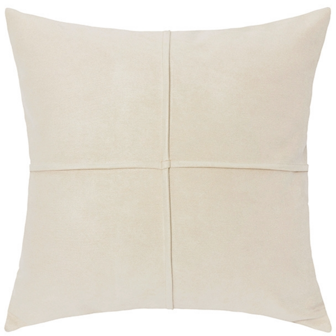 빅무드 카라 벨벳 쇼파 쿠션 국산솜포함, 아이보리