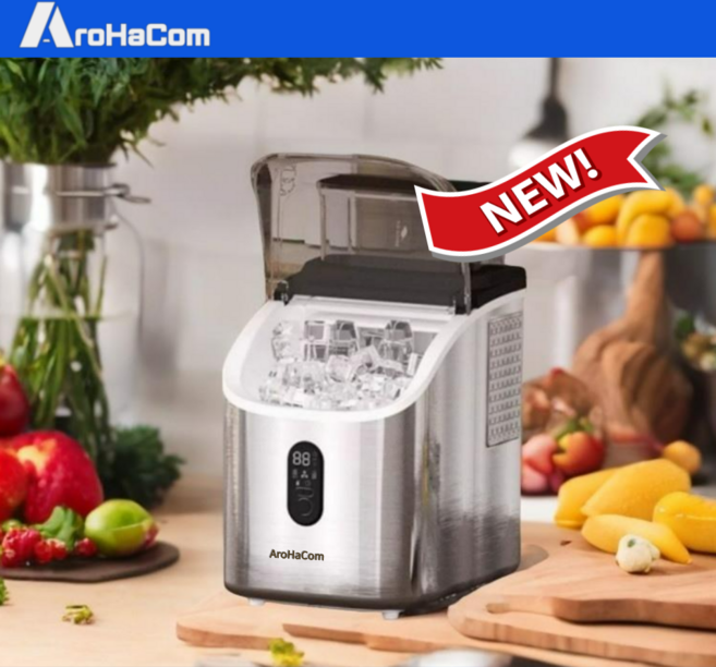 아로하닷컴 업소용 제빙기 20kg 가정용 소형 생수통 얼음기계 원버튼 신제품 사각얼음, 수동공급 급수방식