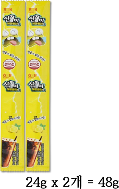 해태 신쫄이 레몬콜라맛, 48g, 4세트