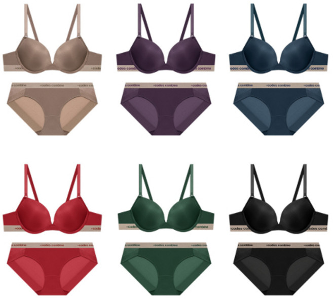 코데즈컴바인 무드업 골드밴딩 브라 햄팬티 세트 CEWRPB81SET 146311