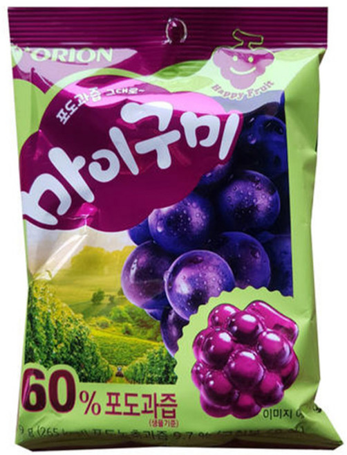 오리온 마이구미포도 97g 36입, 9개