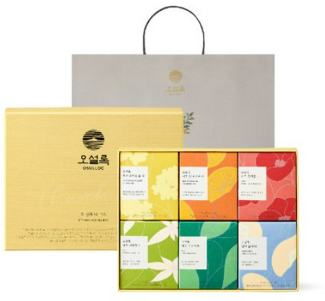 오설록 오땡큐 티백 선물 세트 E, 티백 6종, 2세트