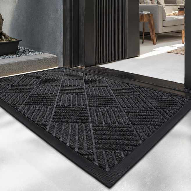 DEXI 1개 현관매트 바닥 출입구 발판 매트 웰컴 현관 미끄럼방지 현관 발매트 패턴 베란다 신발장, B