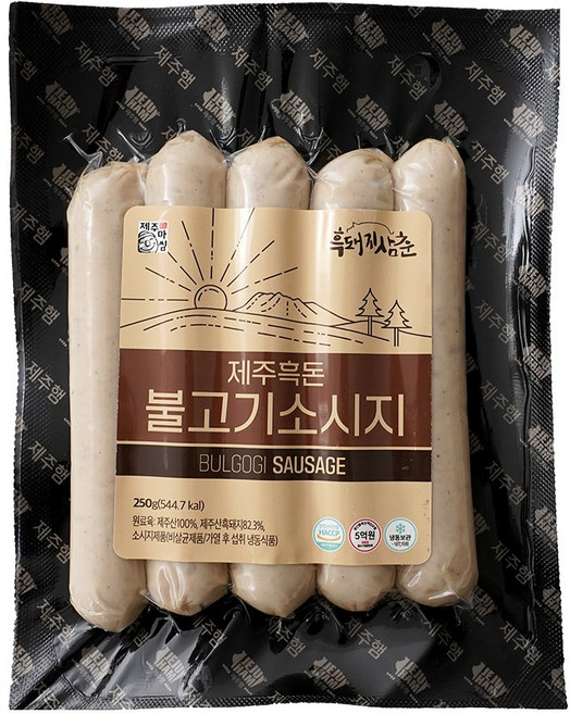 제주상회 제주햄 소시지 6개 골라담기(무료배송) / 캠핑요리 우리아이 핫도그 반찬 안주, 250g, 6팩