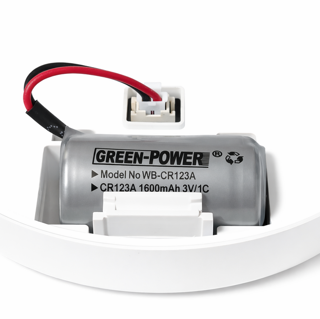 단독경보형 화재감지기 건전지 리튬 배터리 CR123A 3V, 1개, 리튬 3v1600mAh, (주)현대방재산업 배터리