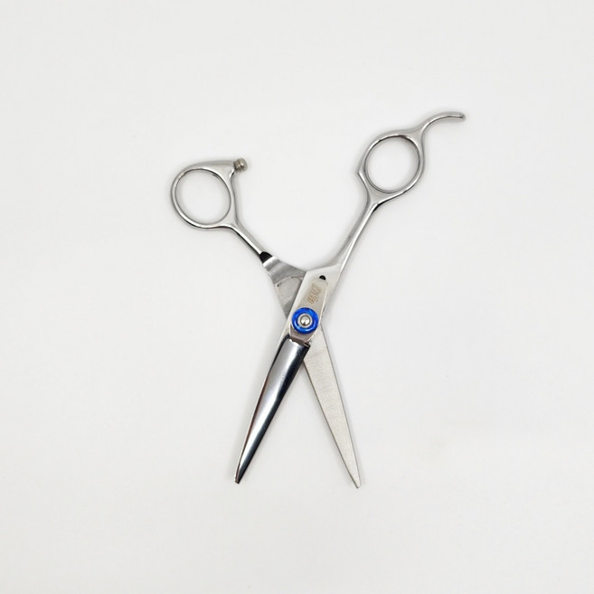 미용가위 5.5인치 왼손 블런트 가위 미용사 자격증 연습용, 1개, 왼손 가위