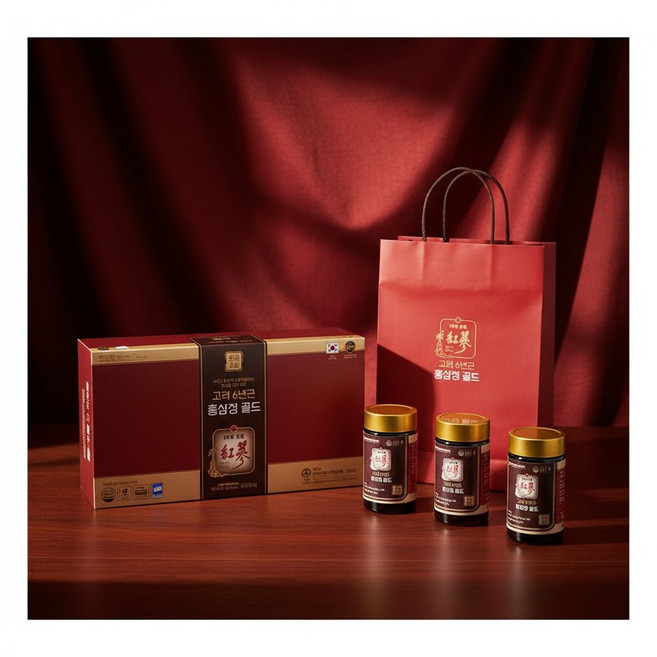 6년근 홍삼농축액 홍삼정 부모님 선물세트 면역력 피로회복 활력 진액, 1개