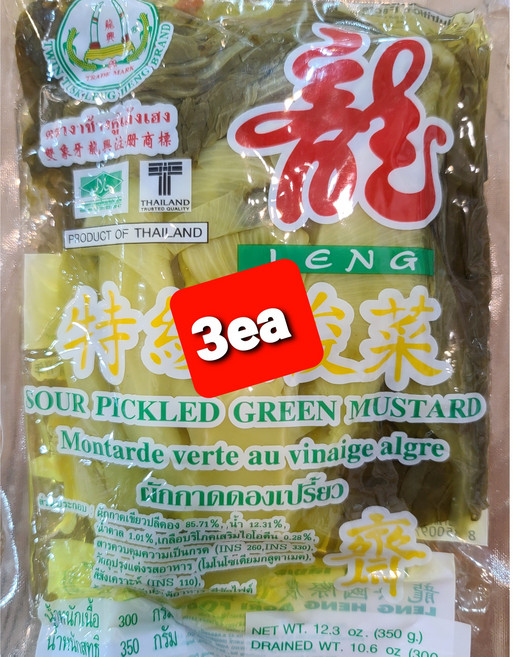 태국 갓절임 (350g ) WORLDFOOD, 350g, 6개