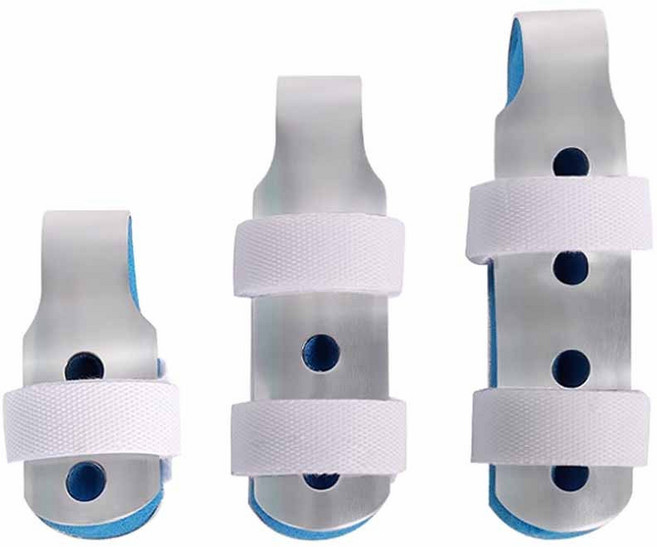 라이프엠디 3종 알루미늄 손가락 보호대 엄지 중지 고정 보호 지지대 모든손가락용 관절 보조기 손가락마디 깁스 골무, 1세트