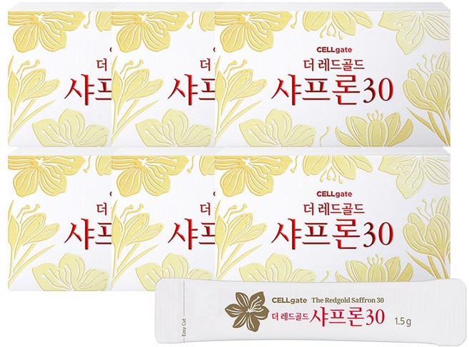셀게이트 더 레드골드 샤프론30 1.5g, 6개, 28회분
