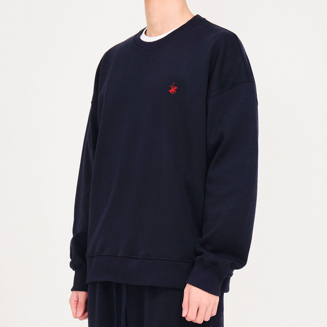 비버리힐즈폴로클럽 남여공용 소프트 세미 오버핏 데일리 맨투맨 티셔츠(4컬러) EPL8T00