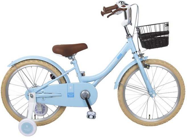 삼천리자전거 시애틀 클래식 18 아동자전거 18사이즈 | 네발자전거 | 4~7세 키즈 자전거, 라이트블루, 미조립박스, 1개, 135cm