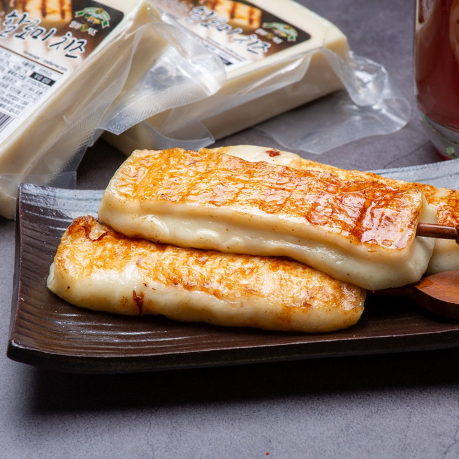 [사회적기업 치즈마을치즈가] 구워먹는 할루미 치즈_캠핑용 등, 2개, 200g