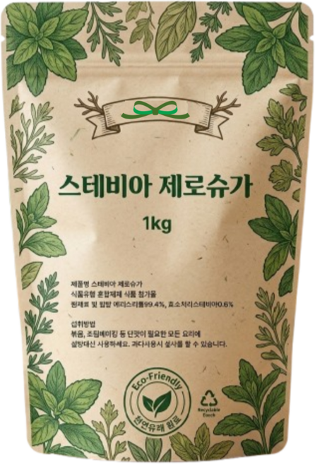 스테비아 설탕 천연스테비아 에리스리톨 효소처리 스테비아, 1kg, 1개