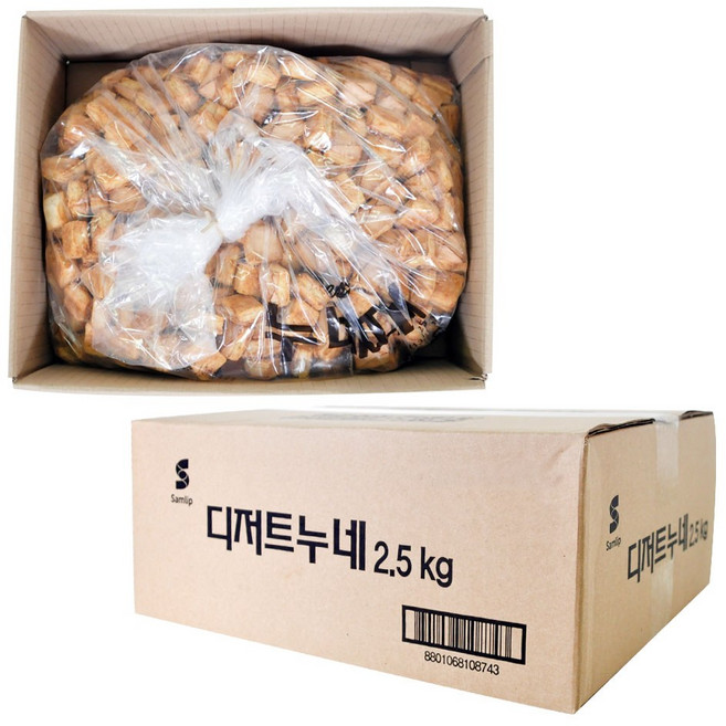 누네띠네 2.5kg 겹겹 이탈리안 스낵 대용량 간식, 1개