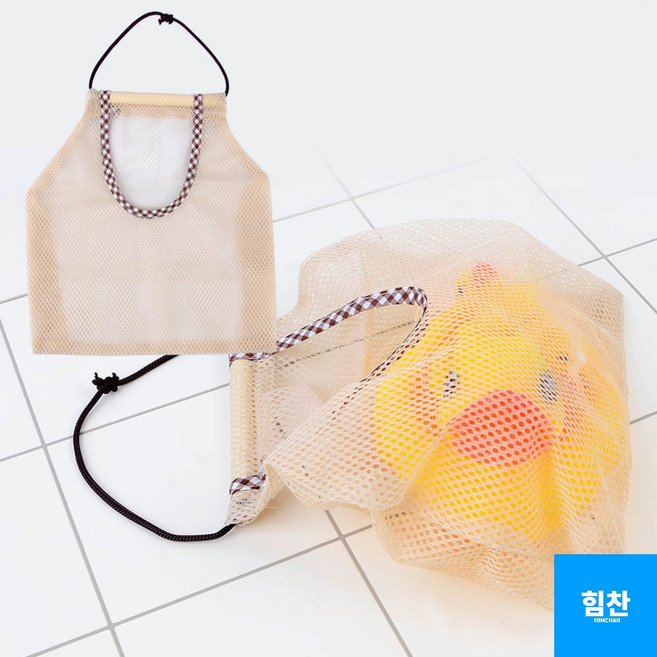 규즈몰 욕실 장난감 정리함 그물 월포켓 그물망 아기 목욕 물놀이 망사 주머니, 다목적 걸이망(1P)